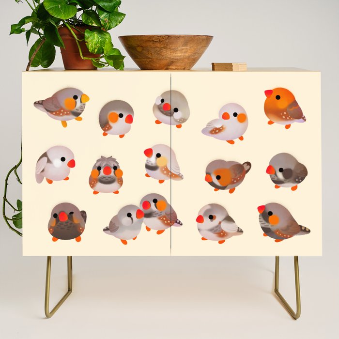 Zebra finch Credenza Gallery Image 1