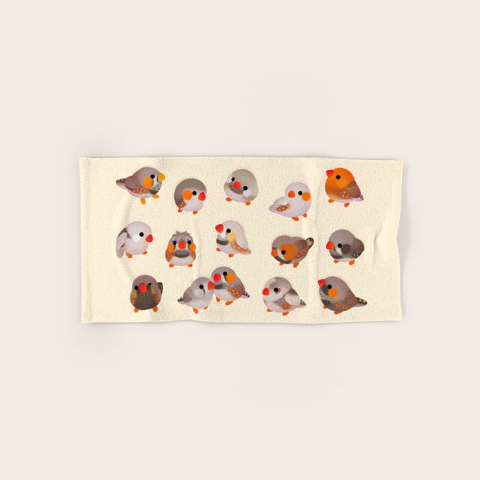 Zebra finch Bath Towel Gallery Image 1