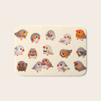Zebra finch Bath Mat Gallery Image 1