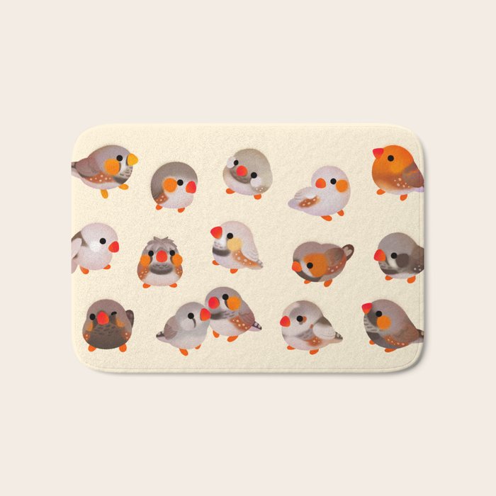 Zebra finch Bath Mat Gallery Image 1