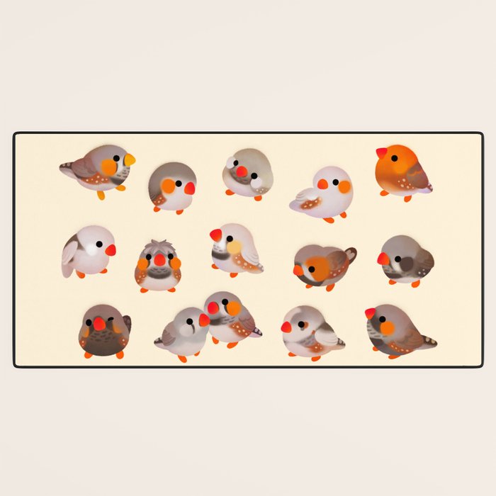 Zebra finch Desk Mat Gallery Image 3