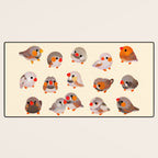 Zebra finch Desk Mat Gallery Image 3