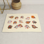 Zebra finch Rug Gallery Image 1