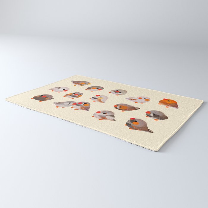 Zebra finch Rug Gallery Image 3