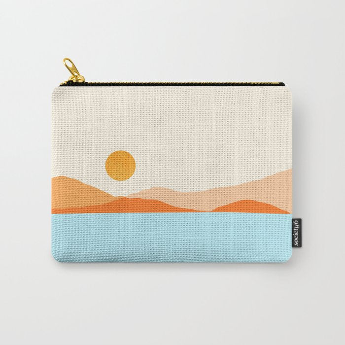 Desert Sea Views / Abstract Landscape Series Carry All Pouch Gallery Image 1