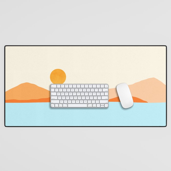 Desert Sea Views / Abstract Landscape Series Desk Mat Gallery Image 1