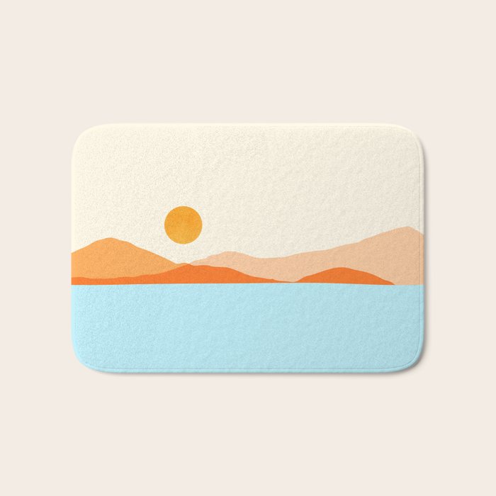 Desert Sea Views / Abstract Landscape Series Bath Mat Gallery Image 1