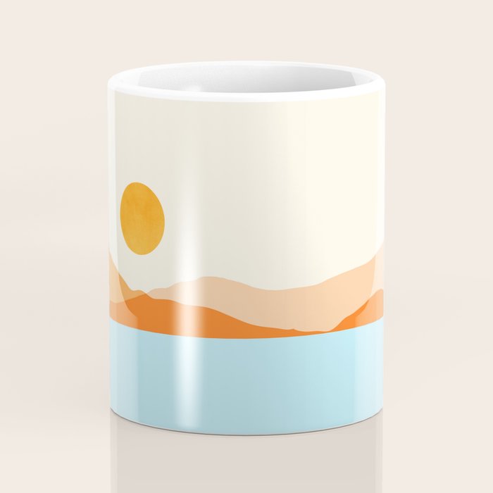 Desert Sea Views / Abstract Landscape Series Coffee Mug Gallery Image 4