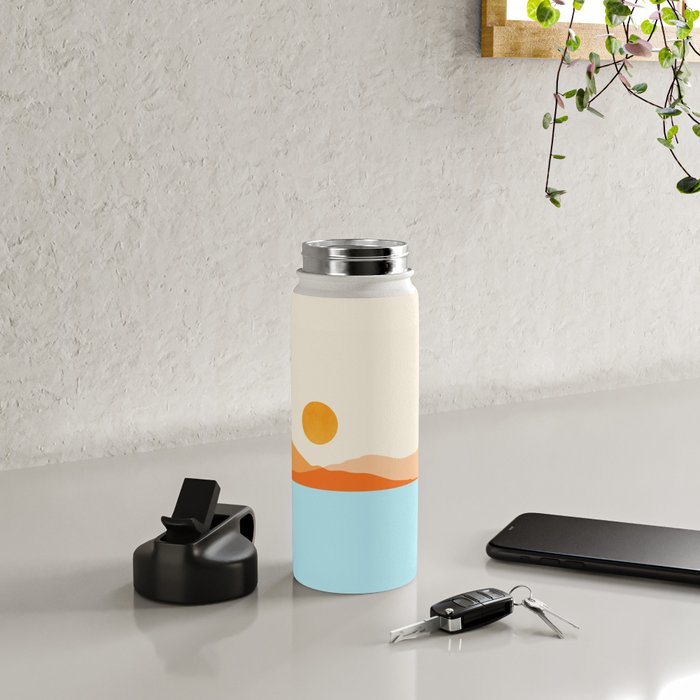Desert Sea Views / Abstract Landscape Series Water Bottle Gallery Image 4