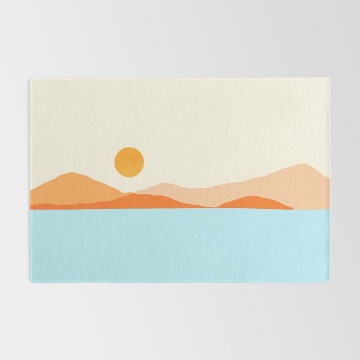 Desert Sea Views / Abstract Landscape Series Rug Gallery Image 2