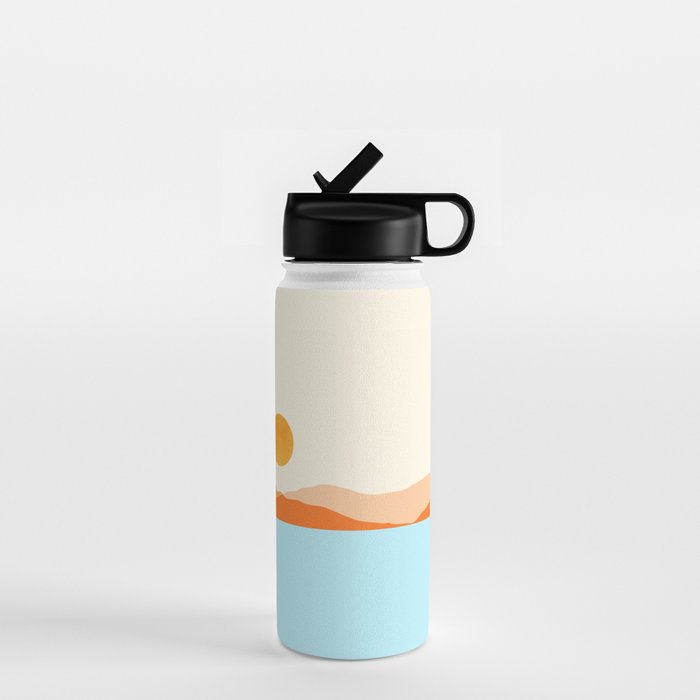 Desert Sea Views / Abstract Landscape Series Water Bottle Gallery Image 1