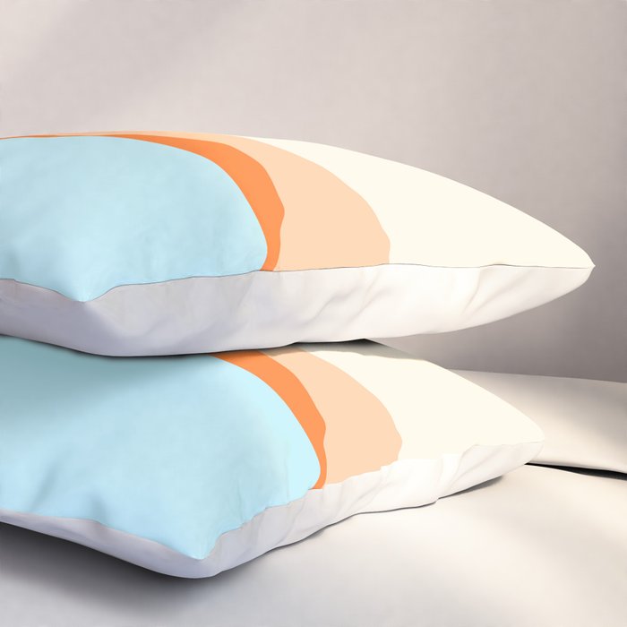 Desert Sea Views / Abstract Landscape Series Pillow Sham Gallery Image 3