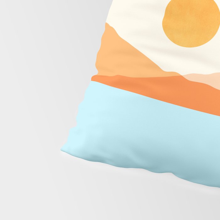 Desert Sea Views / Abstract Landscape Series Pillow Sham Gallery Image 4