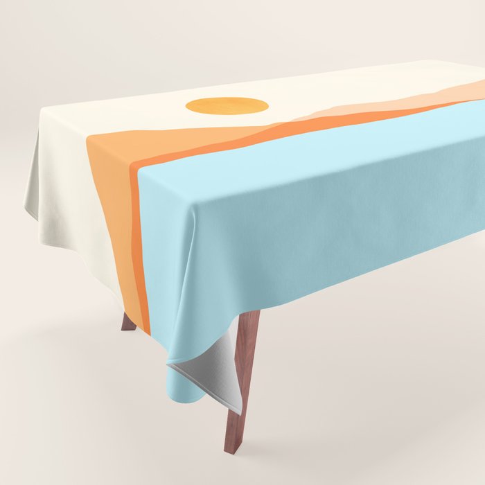 Desert Sea Views / Abstract Landscape Series Tablecloth Gallery Image 1