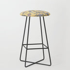 Chinoiserie Golden Gilt Peacock Peony Garden Stool Gallery Image 1