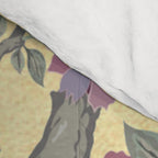 Chinoiserie Golden Gilt Peacock Peony Garden Comforter Gallery Image 4