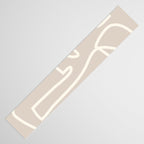 Abstract line art / Face/beige Table Runner Gallery Image 3