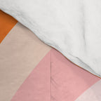 Calida - Retro Geometric Circle Pattern in Orange and Pink Comforter Gallery Image 4