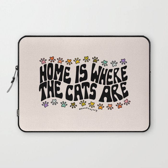 Home Is Where The Cats Are Laptop Sleeve Gallery Image 1