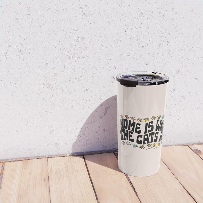 Home Is Where The Cats Are Travel Mug Gallery Image 4