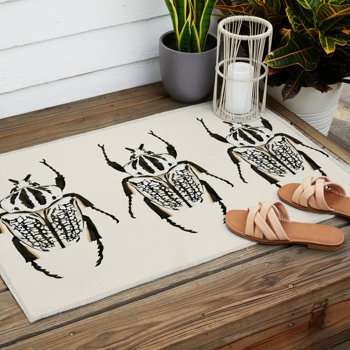  beetle insect Outdoor Rug Gallery Image 2
