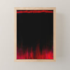 Red and Black Abstract Mini Art Print Gallery Image 1