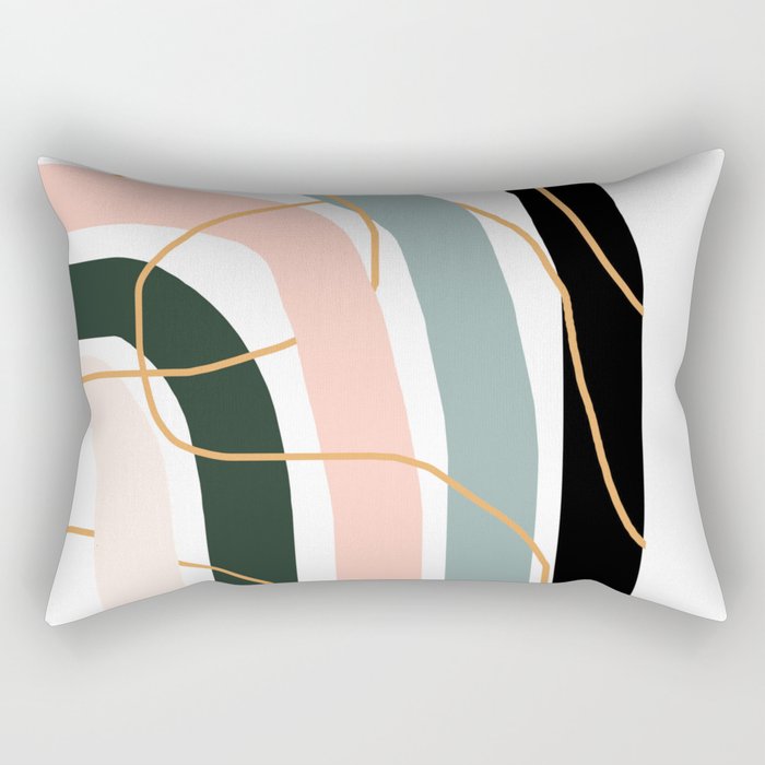 Unsettled Rainbow Rectangular Pillow Gallery Image 2