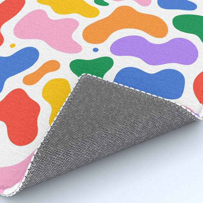 Colorful abstract organic shape art pattern Rug Gallery Image 4