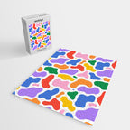 Colorful abstract organic shape art pattern Jigsaw Puzzle Gallery Image 2