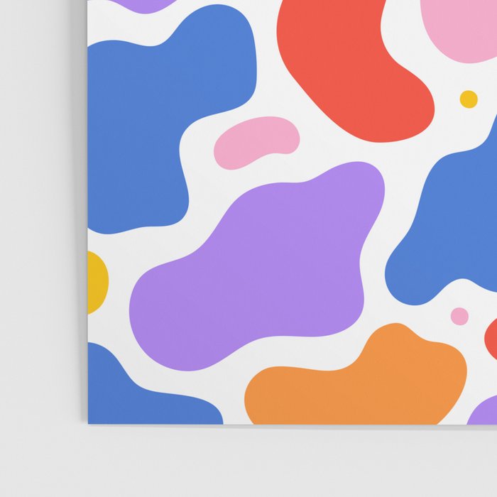 Colorful abstract organic shape art pattern Poster Gallery Image 3