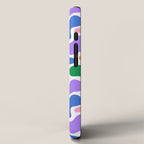 Colorful abstract organic shape art pattern iPhone Case Gallery Image 2