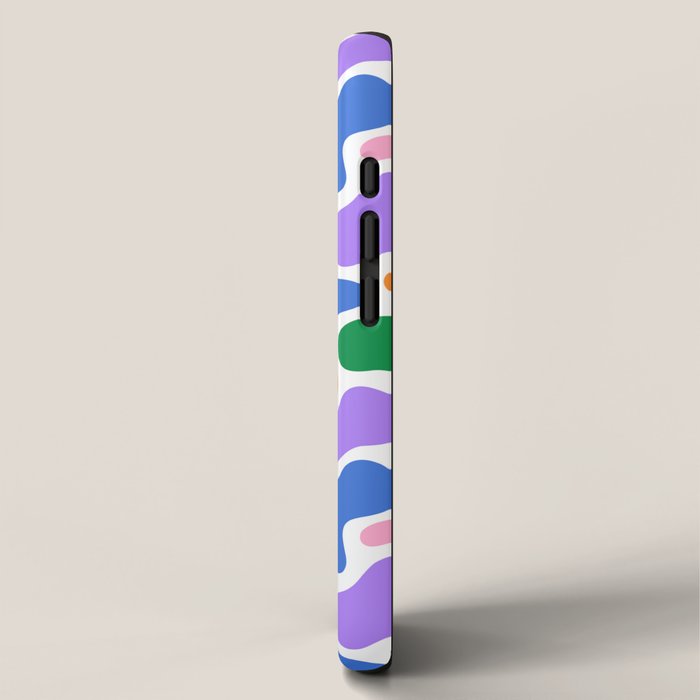 Colorful abstract organic shape art pattern iPhone Case Gallery Image 2