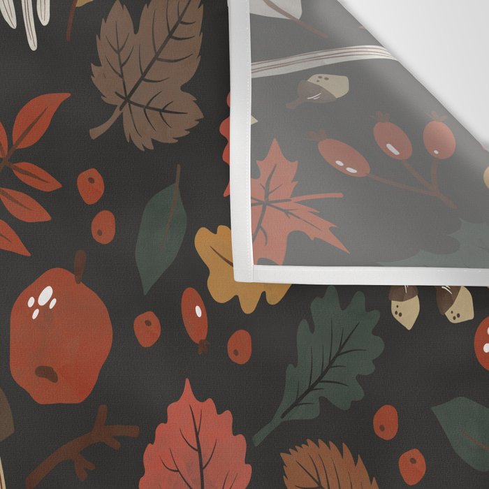 Dark autumnal mushrooms II Wall Tapestry Gallery Image 3