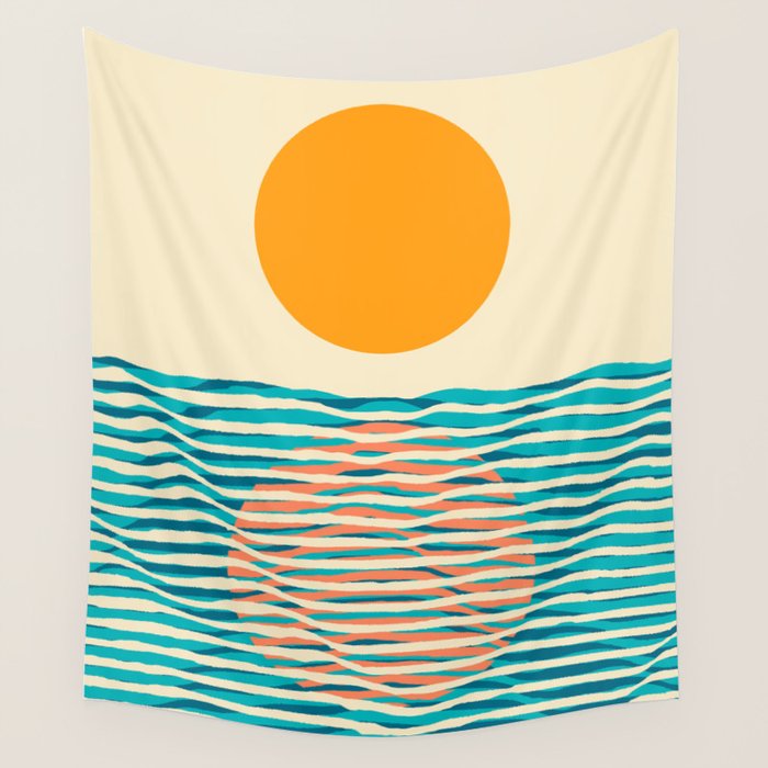 Ocean current Wall Tapestry Gallery Image 4