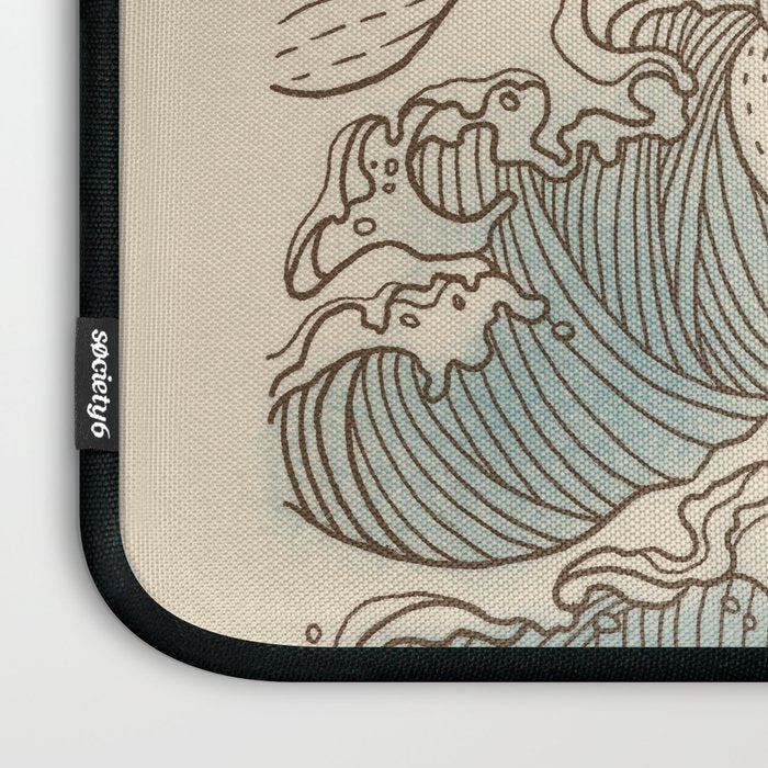 Mount Fuji the great wave  Laptop Sleeve Gallery Image 3