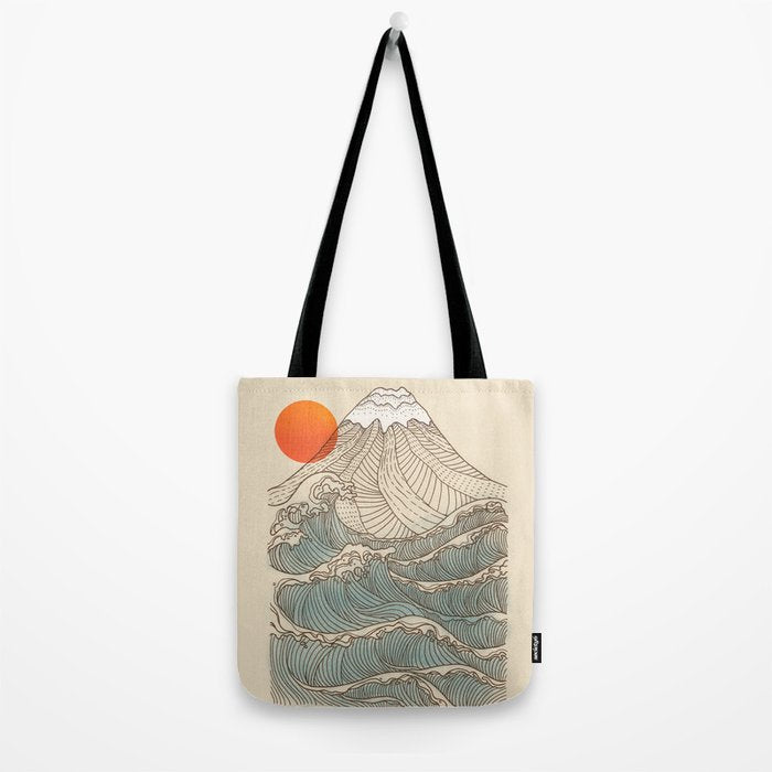 Mount Fuji the great wave  Tote Bag Gallery Image 2