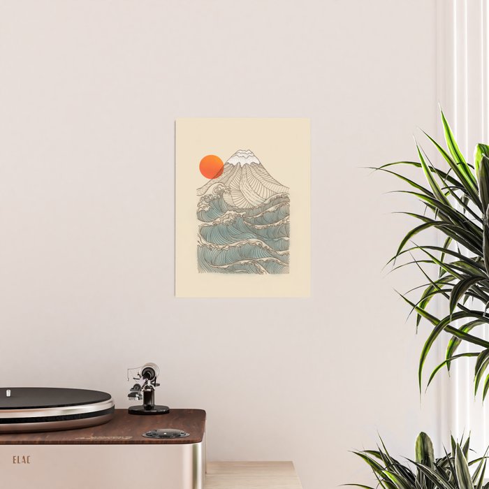 Mount Fuji the great wave  Poster Gallery Image 2