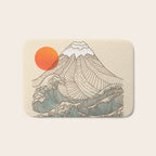 Mount Fuji the great wave  Bath Mat Gallery Image 1