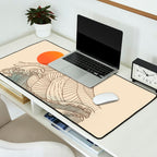 Mount Fuji the great wave  Desk Mat Gallery Image 2