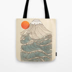 Mount Fuji the great wave  Tote Bag Gallery Image 1