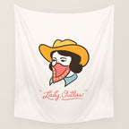 Lady Outlaw Wall Tapestry Gallery Image 4