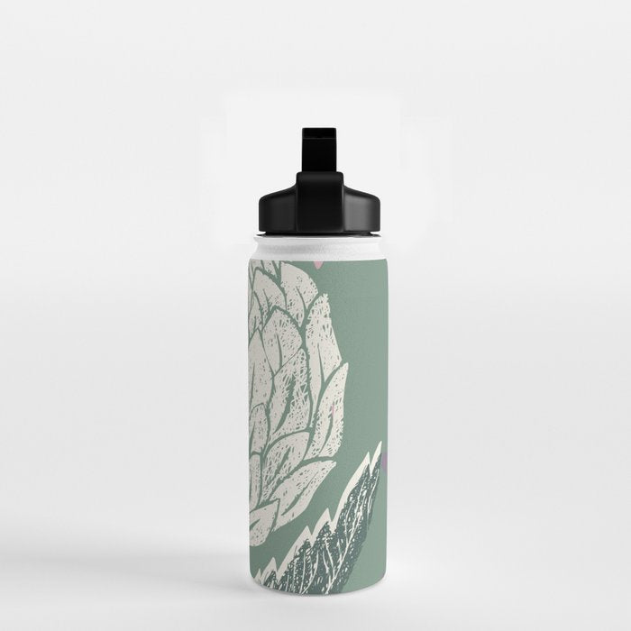 Artichoke sage green Water Bottle Gallery Image 2