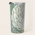Artichoke sage green Travel Mug Gallery Image 3