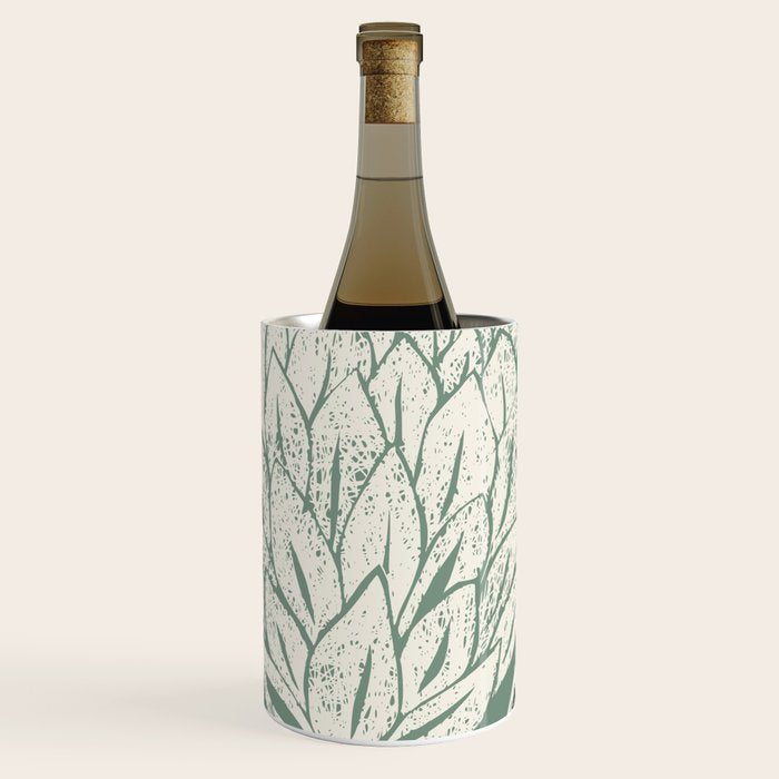 Artichoke sage green Wine Chiller Gallery Image 1