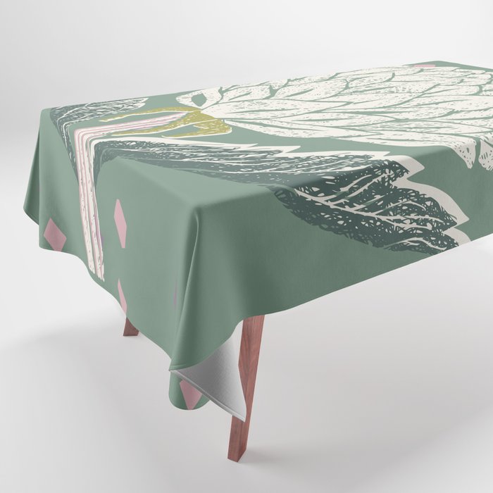 Artichoke sage green Tablecloth Gallery Image 1