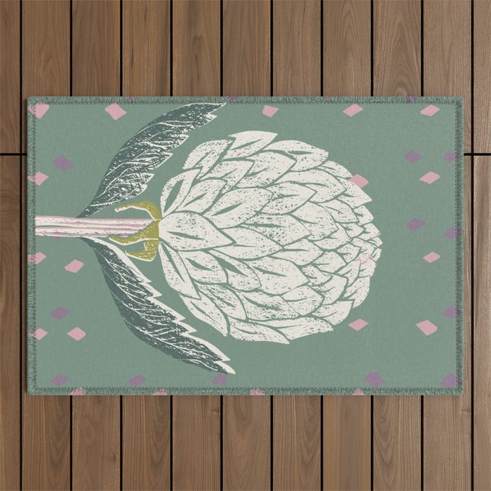 Artichoke sage green Outdoor Rug Gallery Image 1