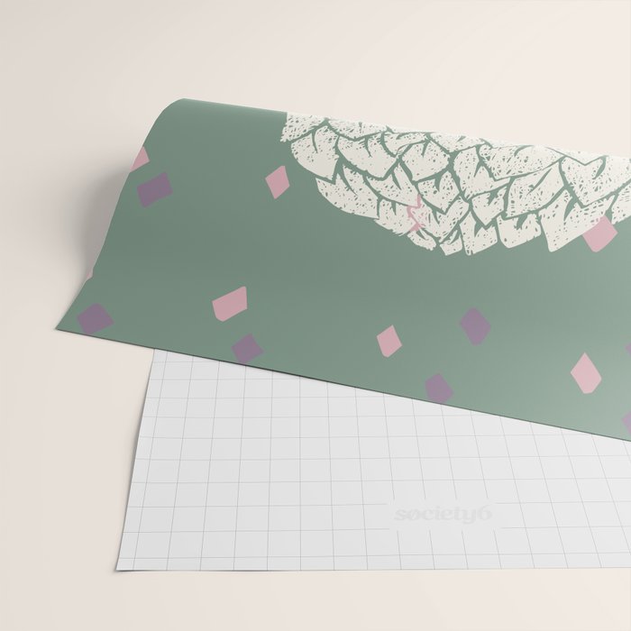 Artichoke sage green Wrapping Paper Gallery Image 2