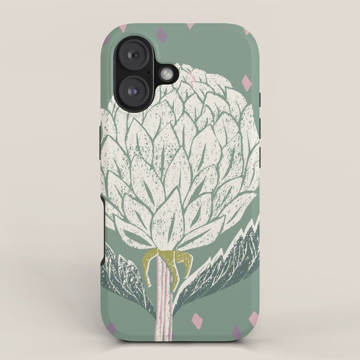 Artichoke sage green iPhone Case Gallery Image 1