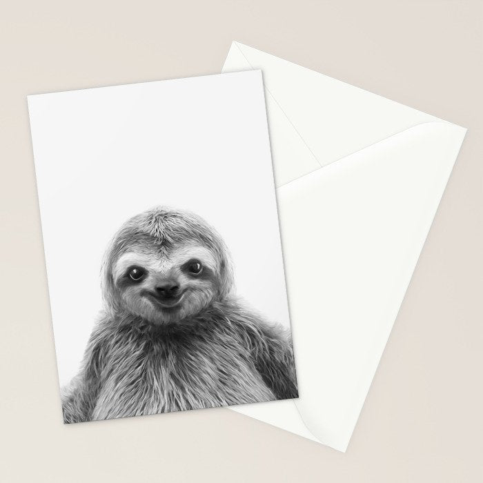 Young Sloth Stationery Card Gallery Image 2