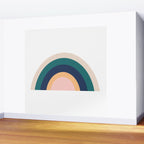 Triple Rainbow in Green Wall Mural Gallery Image 2
